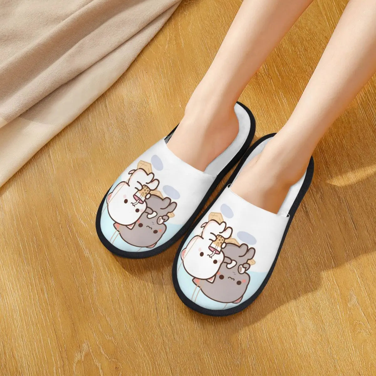 Peach And Goma Home Slippers