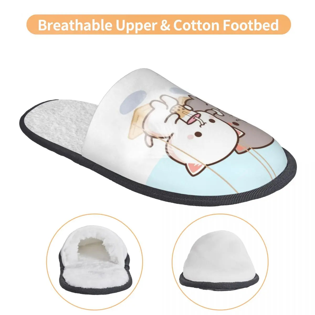 Peach And Goma Home Slippers