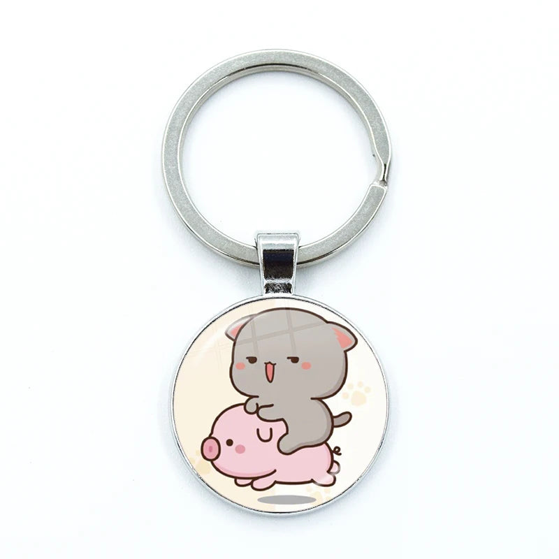 Peach Goma KeyRing