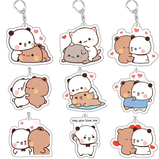 Dudu Bubu - Peach Goma Keychain