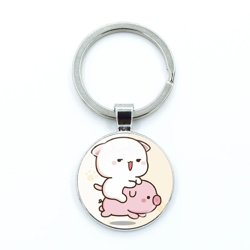 Peach Goma KeyRing