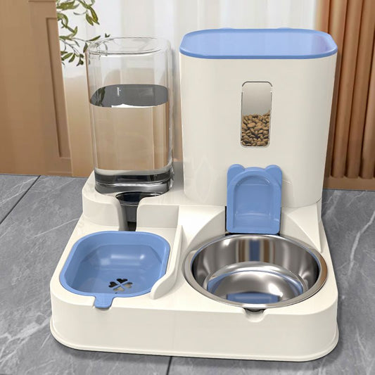 👉 2-in-1 Pet Feeder & Water Dispenser (Gravity Design)