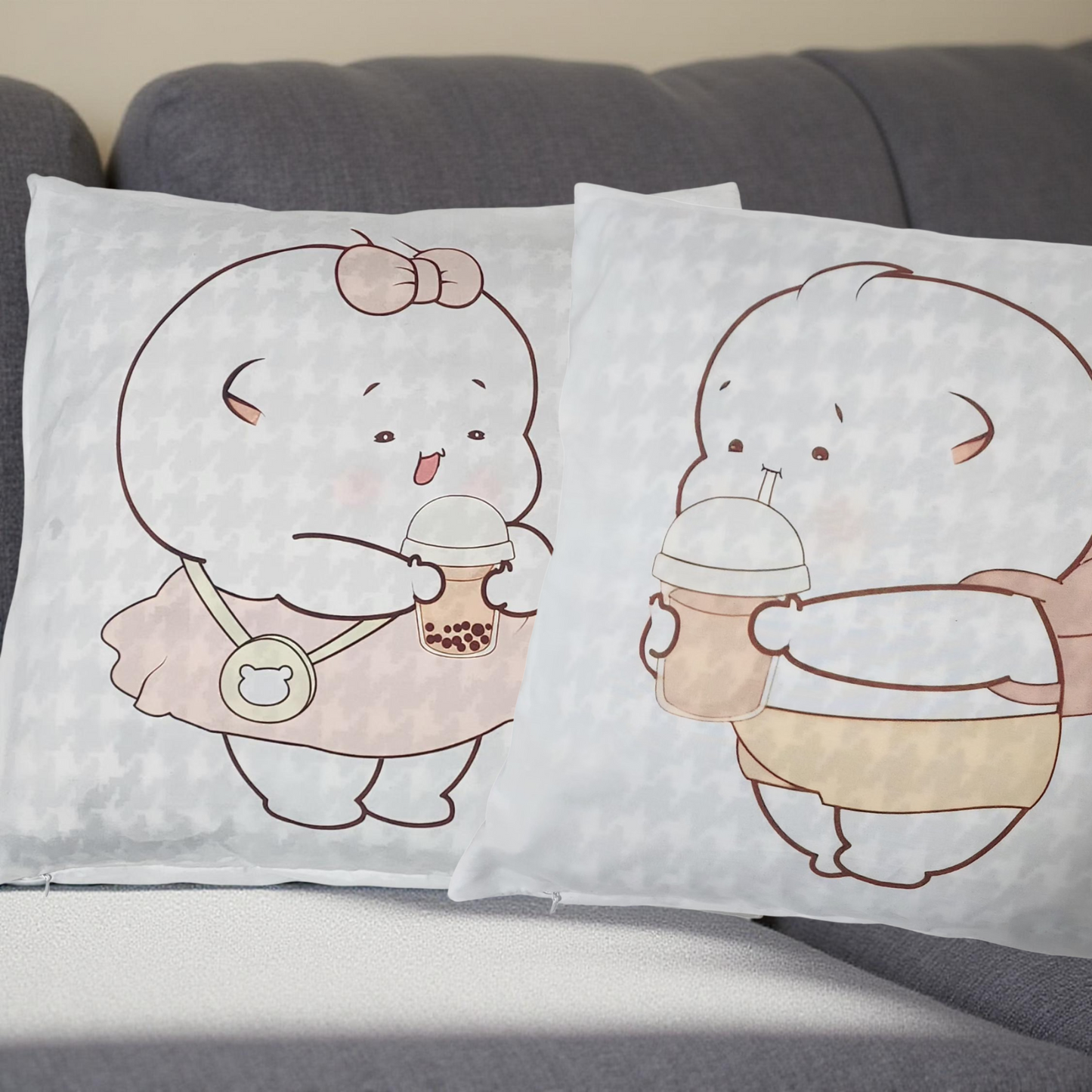 2PCS Soso Jojo Drinking 2 Case Pillow
