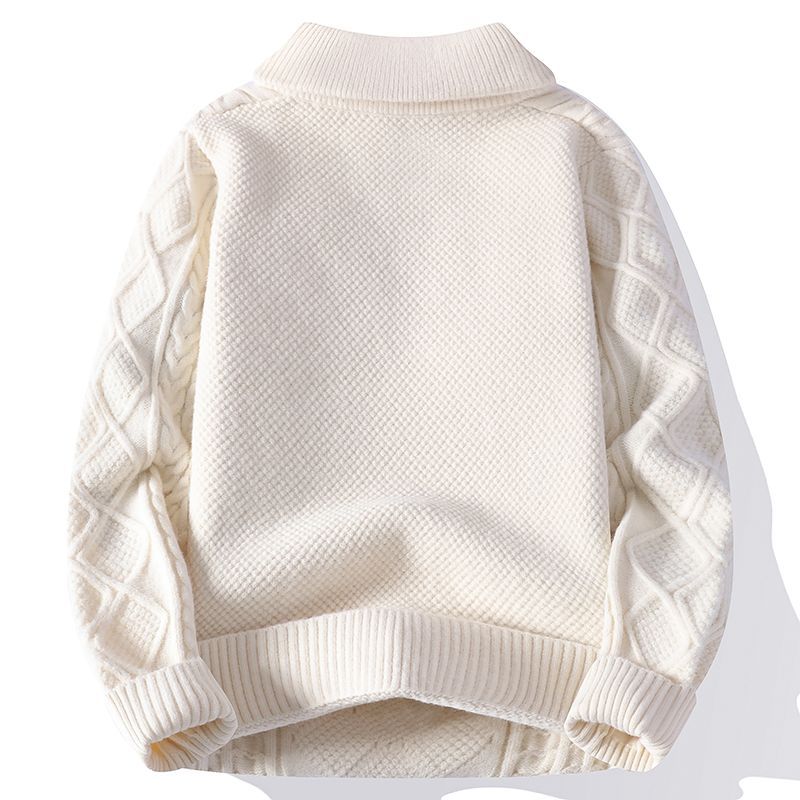 Cable Knit Half-Zip Sweater